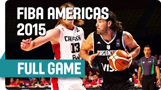 Canada v Argentina - Group B - Full Game - 2015 Fiba Americas Championship