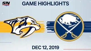 NHL Highlights | Predators vs Sabres – Dec. 12 2019