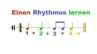 Rhythmus nach Noten spielen - in 2 Minuten