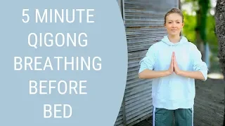 5 Minute Qigong Before Bed - Qigong Breathing to Calm the Body and Mind - Qigong for Beginners