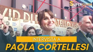 Intervista a Paola Cortellesi ai David di Donatello 2024