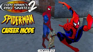 Tony Hawk's Pro Skater 2 Spider-Man Career Mode Gameplay | Dreamcast