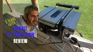 Kobalt 10" portable table saw review 5 years later