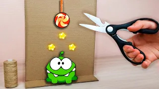 Cut the Rope in Real Life - How to Make from Cardboard DIY