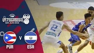 Puerto Rico v El Salvador - Full Game - Centrobasket U17 Championship 2019