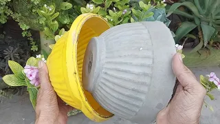 How to Make Easy Concrete Planters for Your Garden.