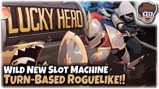 Wild New Slot Machine Turn-Based Roguelike!! | Let's Try Lucky Hero