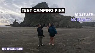 TENT CAMPING AT PIHA NZ.#family