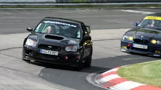 BMW E36 M3 3.0 vs. very fast Subaru Impreza WRX STI / Nürburgring Nordschleife / 21.05.2017