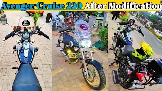 Bajaj Avenger cruise 220 Modified Look| Modification, Stickering, FogLight @Bike Accessories market