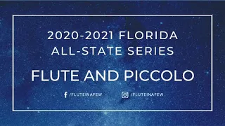 2020-2021 All State Flute Series Welcome Video