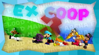 Super Mario 64 MANHUNT! (and flood escape) | SM64 EX-Coop