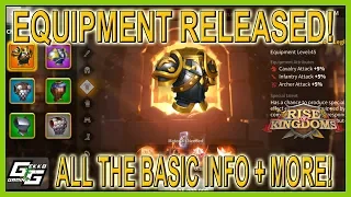 EQUIPMENT - ALL THE BASIC INFO YOU NEED TO KNOW - Rise of Kingdoms