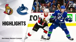 NHL Highlights | Senators @ Canucks 12/3/19