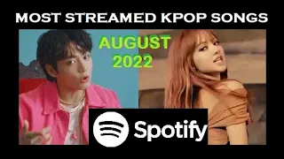 [TOP50] MOST STREAMED SONGS BY KPOP ARTIST on Spotify release 2022 (AUGUST update)