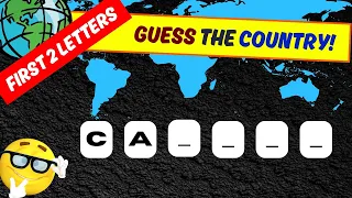 Guess The Country By First 2 Letters | Country Quiz | 2 letter Quiz 2024 by mindful mosaic 2.0