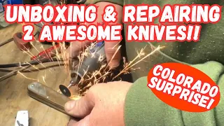 Colorado Surprise: Unboxing  and Repairing Two Awesome Knives!
