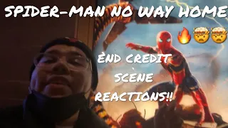 SPIDER-MAN NO WAY HOME END CREDIT SCENE REACTIONS | *SPOILERS*