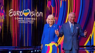 King Charles and Camilla unveil the Eurovision Stage | Liverpool 2023 | Eurovision Sing Contest