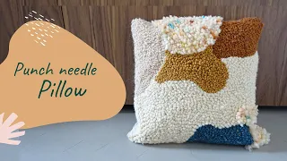 DIY HOME DECOR - Punch needle pillow tutorial - BOHO style