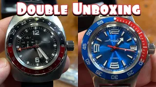 Double Unboxing Vostok 740376 and SE 090B43m