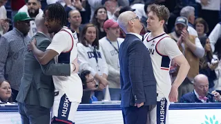 Tristen Newton, Stephon Castle, Cam Spencer: UConn MBB postgame press conference (Villanova) - 2/24