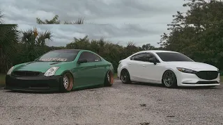 Rain Day | Slammed G35 & Not So Slammed Mazda 6