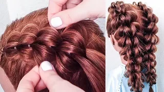 Простые и Красивые Прически для Девочек. Прическа на 1 сентября. Back to School Hairstyles