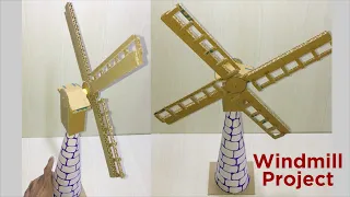 How To Make || Windmill || Windmill Model || Windmill School Project || Science Project