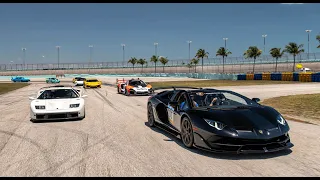 SUPERCARS IN ACTION - Lamborghini Aventador SVJ, McLaren SENNA GTR, 750S - Ride2Revive 2024