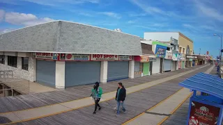 Time Lapse of Sunrise/All day over WWNJ Boardwalk (Wildwood, NJ) on 03/15/2019