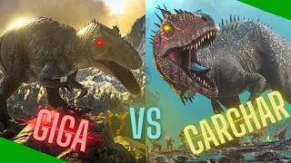 Carcharodontosaurus vs Giganotosaurus | Who is the king of Ark?