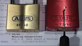 (picking 482) Picking a brand new ABUS 85/40 - a present directly from ABUS (as "compensation")
