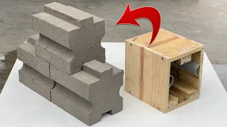 Mold design and simple way to cast cement bricks at home