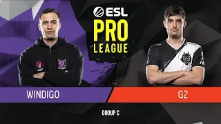 CS:GO - G2 Esports vs. Windigo [Dust2] Map 2 - Group C - ESL Pro League Season 9 Europe