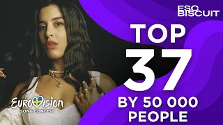 Eurovision 2024: Top 37 By 50 000 People