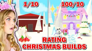 Rating Christmas Builds In Adopt Me! (Roblox)