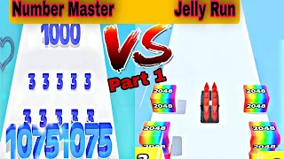 Jelly Run Vs Number Master 2048 | Asmr Android Games |Part 1