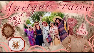 🌷Thrift W/ Me, but at an Antique Market!  & Haul of what I found! - LOTR & Cottagecore Finds!