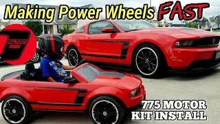 24 Volt Power Wheels Mustang How To Make Power Wheels Fast, Install MLTOYS 775 Motor Stage 4 Kit