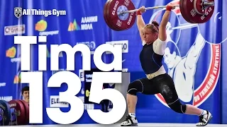 Tima Turieva (63kg) 135kg Clean and Jerk 2016 Russian Weightlifting Championships