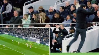 Arteta and Arsenal bench reaction to Martin Odegaard’s goal vs Tottenham | Bench cam