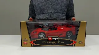 BBURAGO 1:18 FERRARI F50 UNBOXING!