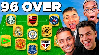 DEIXEI os YOUTUBERS MONTAREM meu TIME no FIFA 24 (Coringa, Paulinho o Loko, Boca de 09...)