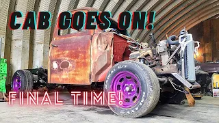 1952 F-1 cab goes on frame / Race Truck Build / ep. 12