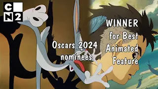 Oscars animated nominees' reactions of "The Boy and The Heron" win #oscars2024