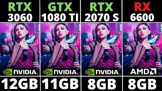 RTX 3060 VS GTX 1080 TI VS RTX 2070 SUPER VS RX 6600 - TEST IN 11 GAMES
