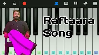 Raftaara song piano tutorial | Lucifer | Mohanlal | Piano Beat