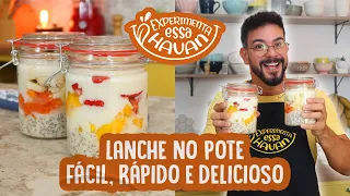 RECEITA FÁCIL DE OVERNIGHT OATS | CAFÉ DA MANHÃ | LANCHE NO POTE