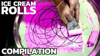 Ice Cream Rolls - Top 10 Compilation | The most satisfying Ice Cream in the World - ASMR Video